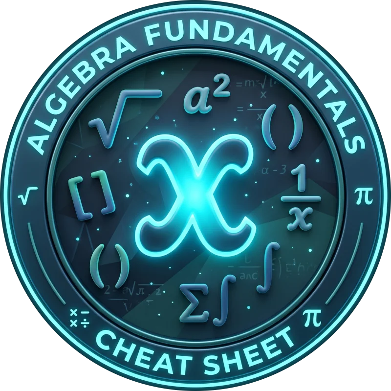 CheatSheet Precálculo Fundamentos de Álgebra icono.webp