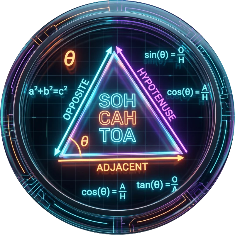 Trigonometría del Triángulo Rectángulo icono.webp