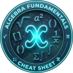 CheatSheet Precálculo Fundamentos de Álgebra icono.webp